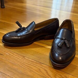 Meermin Dark Brown Tassel Loafers